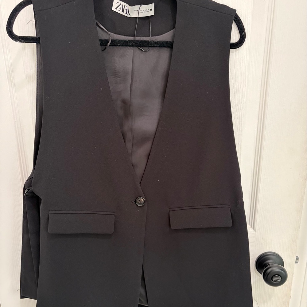 Zara Elegant Black Vest